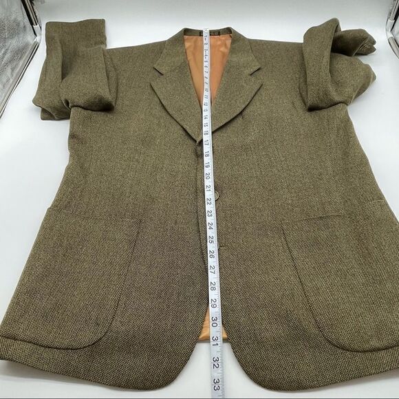 Men's 💯% Wool Suit Jacket Sz 42R - Picture 10 of 14